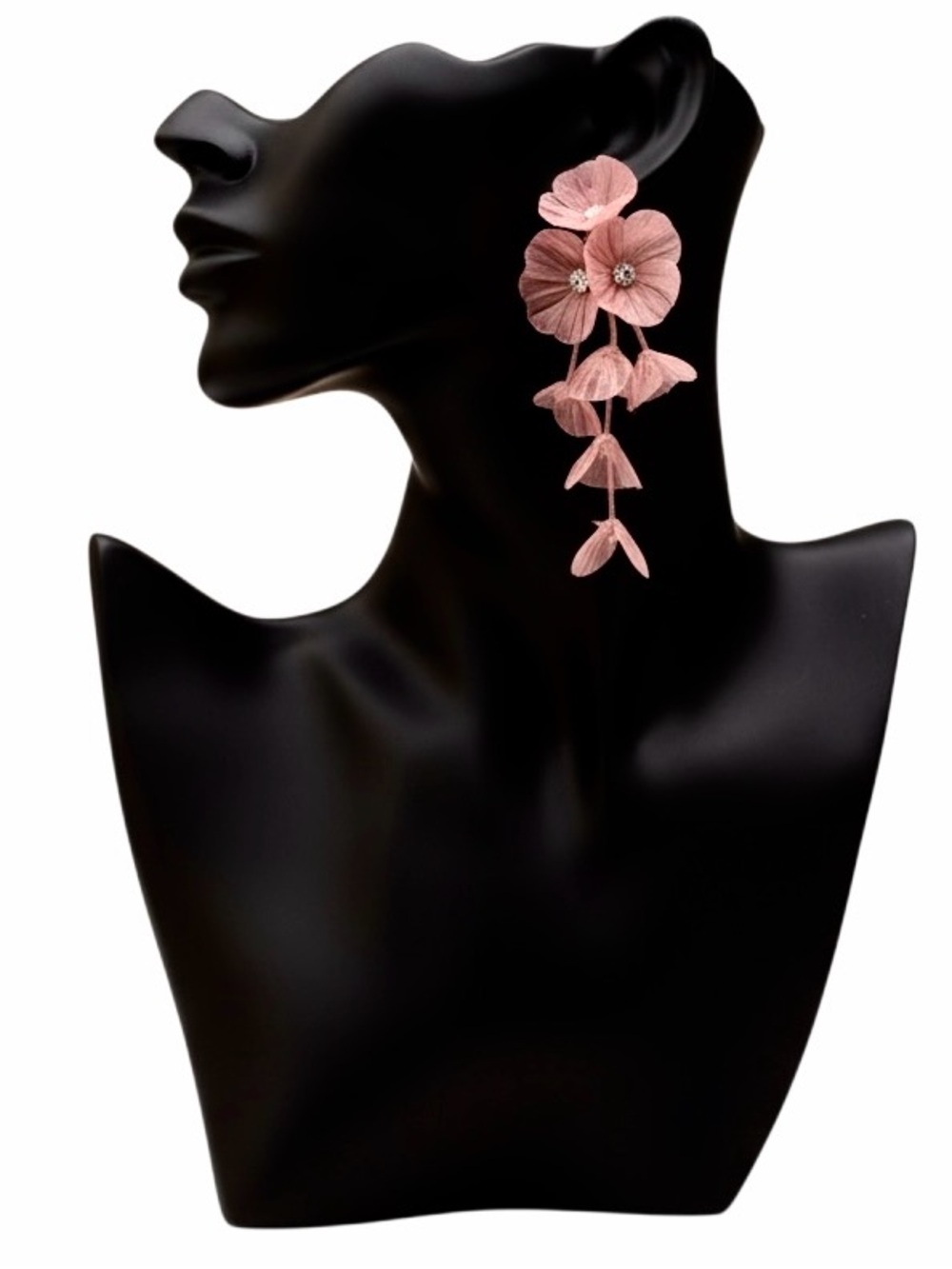 Flower Petal Statement Earrings
